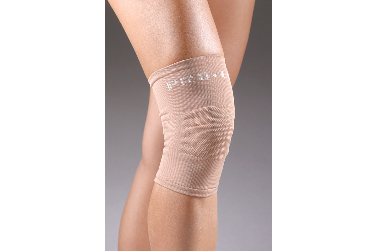 Knitted Pullover Knee Support - Beige, Small